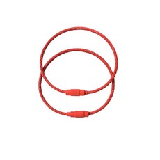 10pcs 사탕색 수제 DIY 제작 와이어 로프 열쇠고리 다색 부품 버클, red