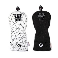 헤드커버 골프클럽 모던 우드 클럽보호 필드 그물패턴 49765EA 1(EA), 블랙