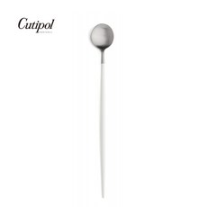 Cutipol GOA 白柄霧面不銹鋼 21cm 攪拌匙 葡萄牙手工餐具, 1個