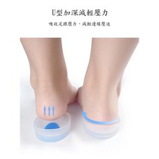 GH-001足底筋膜炎矽膠後跟鞋墊//彈力/耐拉