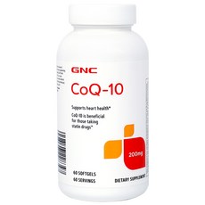 GNC 健安喜 CoQ-10 200mg 軟膠囊, 1個, 60錠, 60錠