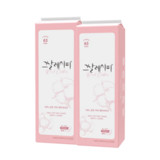 그날레시피 순면100% 팬티라이너, 롱, 63개입, 2개