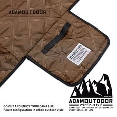ADAMOUTDOOR 經典隨身野餐墊 防水耐磨防髒可折疊收納防潮露營地墊, 沙色（2 x 2 m)