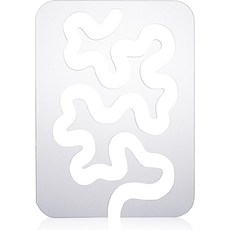 마보르 미앤더 퀼팅 템플릿 모션 퀼팅용 아크릴 자 가정용 및 산업용 재봉틀용 투명 스텐실 가이드