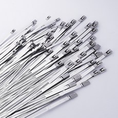 304不鏽鋼 階梯式自鎖金屬紮帶 200mm/300mm 電纜紮線, 1個, 階梯式4.5*150mm （100根）3