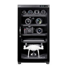 에인젤 제습함 카메라냉장고 케이스 제습기 방습 장비, 135리터 칸4개 + 렌즈패드2개 LED조명, 1개