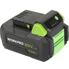 WORKPRO 20V 4.0Ah 리튬전지 WORKPRO 20V 무선 미니 원형 톱 4500RPM 충전식 절단기 전동 전기톱 정품 배터리, 1개