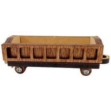 卷木森活館 木製小火車單節車廂 DIY組裝玩具, 貨車車廂