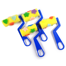 스폰지도장 모양롤러 4종세트 물감 찍기 놀이, 1개