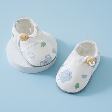 DIU 嬰兒鞋0-3-12個月學步鞋秋冬季棉襪鬆緊扣步前鞋男女寶寶軟底鞋子