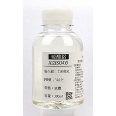 硫酸鋁水劑 鋁7.5％ 300ml Aluminum Sulfate, 1個