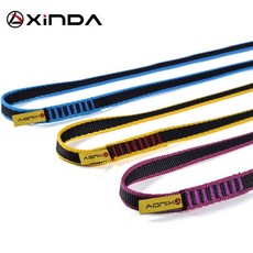 XINDA Escalada 전문 야외 암벽 등반 슬링 22kN 벨트 길이 60cm 너비 두께 2.8mm 고강도, 01 Blue  60cm