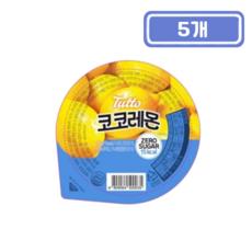뚜또 코코레몬 제로슈가 과일젤리, 5개, 210g