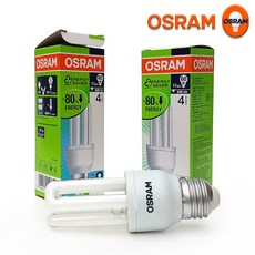 오스람 삼파장램프 콤팩트형광등 Duluxstar EL11W E26 백색(840), 백색, 1개