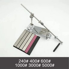 수동 칼갈이 연마기 A세트 샤프너 전동 습식 신코 자동 원형, L. 검은색 핸들