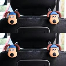 ANYOU차량용 뒷좌석 멀티형 후크 귀여운 강아지HJQCGG012F, 012L(4개 세트), 4개