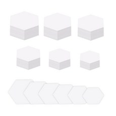 패치 워크 퀼팅을위한 6 가지 크기의 종이 조각 모양 퀼팅 템플릿