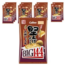 Calbee 卡樂比 大容量厚切九州醬油風味洋芋片, 12個, 144g