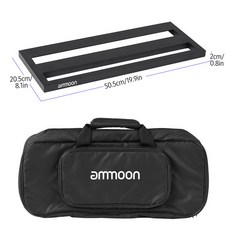 부두랩 Ammoon DB2 알루미늄 합금 페달 보드 세트 운반 가방 테이프 스트랩 기타 액세서리 부품, 01 Type 1