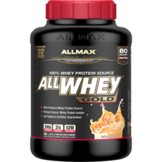 ALLMAX 分離乳清蛋白粉, 咸焦糖爆米花, 1個, 2.27公斤