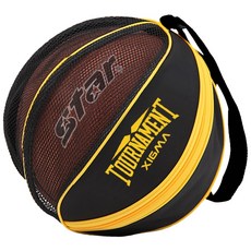 XIGMA 농구공가방 축구공 가방 겸용 볼가방 농구볼백, 블랙, 1개