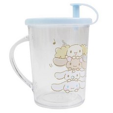 現貨正版 大耳狗 水杯 三麗鷗 吸管杯 單耳杯 潄口杯 牙刷杯 手把杯 台灣製 兒童杯子 吸管水杯 食品級PP, 1個, 藍色, 280cc