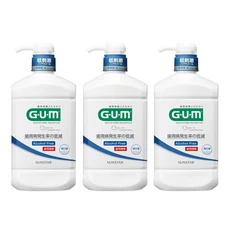 G.U.M 牙周護理潔齒液 漱口水 無酒精 低刺激, 960ml, 3瓶