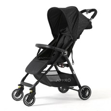조이로 JR2 휴대용 초경량 기내반입 여행용 접이식 유모차, 블랙