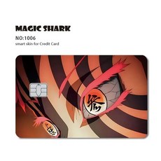 귀멸의칼날 애니메이션악마 슬레이어 3M 무광택 PVC 스티커 필름 스킨 커버 직불 신용 카드, Small Chip, Q