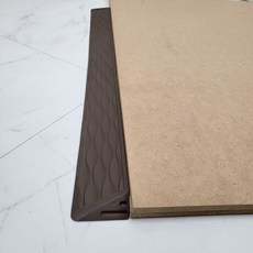 휠체어 경사로발판 장애인 현관 로봇청소기 문턱경사대 1.5cm 받침 경사판 진입판, 브라운, 1개