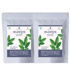바나바잎 차 바나바잎추출물 바나바잎 티백 코롤솔산, 1g, 50개입, 2개