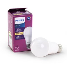 필립스 LED벌브 12W 1150루멘 에너지효율 1등급 LED전구, 전구색, 1개