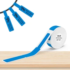P15 라벨 용지 롤 Marklife P12 Q30 프린터 용 흰색 접착 스티커 15x30mm 투명 테이프, 06 Blue Cable