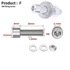 1/2/3PCS Z/L형 오토바이 배기 스테인리스 브래킷 고정 개조 스틸 클램프 파이프, 01 F