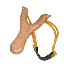 명사수 고무줄 새총, 1개, 원목