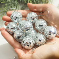 [왓위셀] 미러볼 트리 오너먼트 12p세트