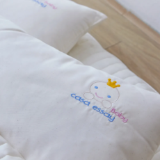 까사에세이 베이비 40수 광목 홑겹 베개커버(30X50), 아이보리