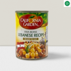 California garden Egyptian Premium Fava Beans Lebanese Recipe 캘리포니아 가든 이집트 프리미엄 파바 빈 레바논 레시피, 2개, 400g