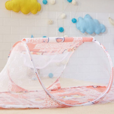 유아용 모기장 원터치 돔형 휴대용 아기 모기장 실내용 침대 신생아