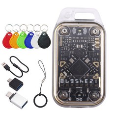 카멜레온 V2.0 RFID 스마트 칩 리더 에뮬레이터 NFC 복사기 125K 13.56Mhz 카드 디코드 + 6XUID 키체인 카멜레온 울트라, 투명한 껍질