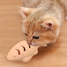 치아 스크래쳐 실리콘 아기 물고기 장난감 이갈이 고양이 인형 관리 캣닢