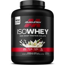 Muscletech 分離乳清蛋白粉 香草口味, 1罐, 2.27kg