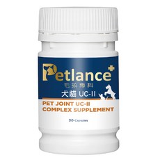 Petlance 毛孩專科 犬貓關節UCII 關節保健 營養補充品 30顆, 4個, 關節, 30