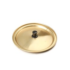 국산 황색 양은 냄비뚜껑 손잡이포함, 1개, 18cm