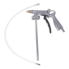 자동차 섀시 용 에어 브러시 페인트 글루 건 기갑 분무기 조정 가능한 언더 코팅 금속 바디, 01 Silver