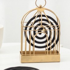 모기향 걸이 피우는 거치대 캠핑 연소기 홀더 케이스 받침대 낚시 야외 차박 휴대용, 골드