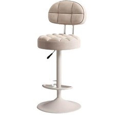 높은 화장대의자 스툴 자취방 높이조절 인테리어, 작은 베이지화이트 베이지 38.5cm