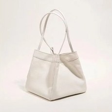 투니스 여성 심플 단색 스퀘어 토트백