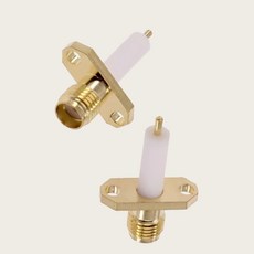 5 개/몫 SMA-KFD15 2 홀 SMA 여성용 다이아몬드 사각 플레이트 안테나 커넥터 절연 길이 15mm 도체 3mm, [01] 옵션1