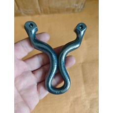 錘子 橘皮面硬化烤黑帶標 尺寸外寬91 高103 重115克 卡5.5珠, 如圖所示, 1個
